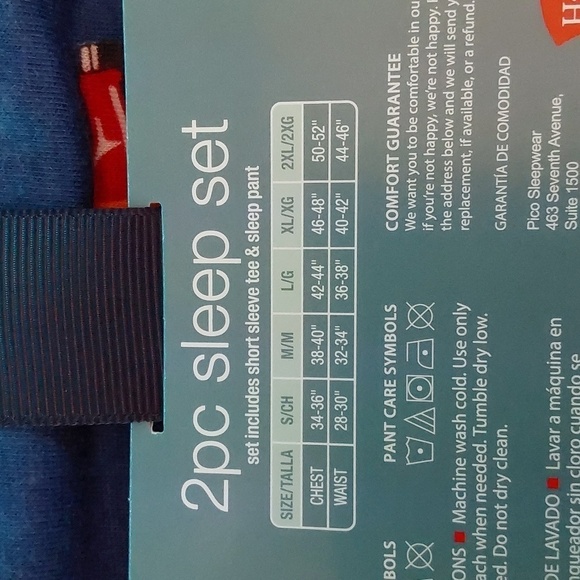 Men's Hot Sauce Print Pajama 2pc Set | Hanes | Medium - Picture 7 of 10